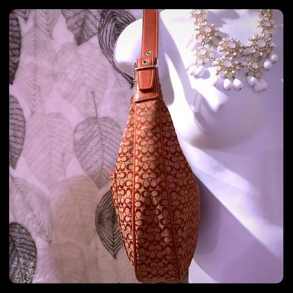 💝TRADE💝Coach Red Sig. C Hobo Bag J2K- 6343 style - Picture 4 of 7